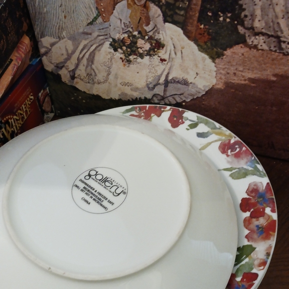 🍅🥪4 Tabletops Galler Plates 11”×2"🍛🍲 Hand Painted Set,NICE GIFT.🥙🥞🍱🎁 - Picture 6 of 14